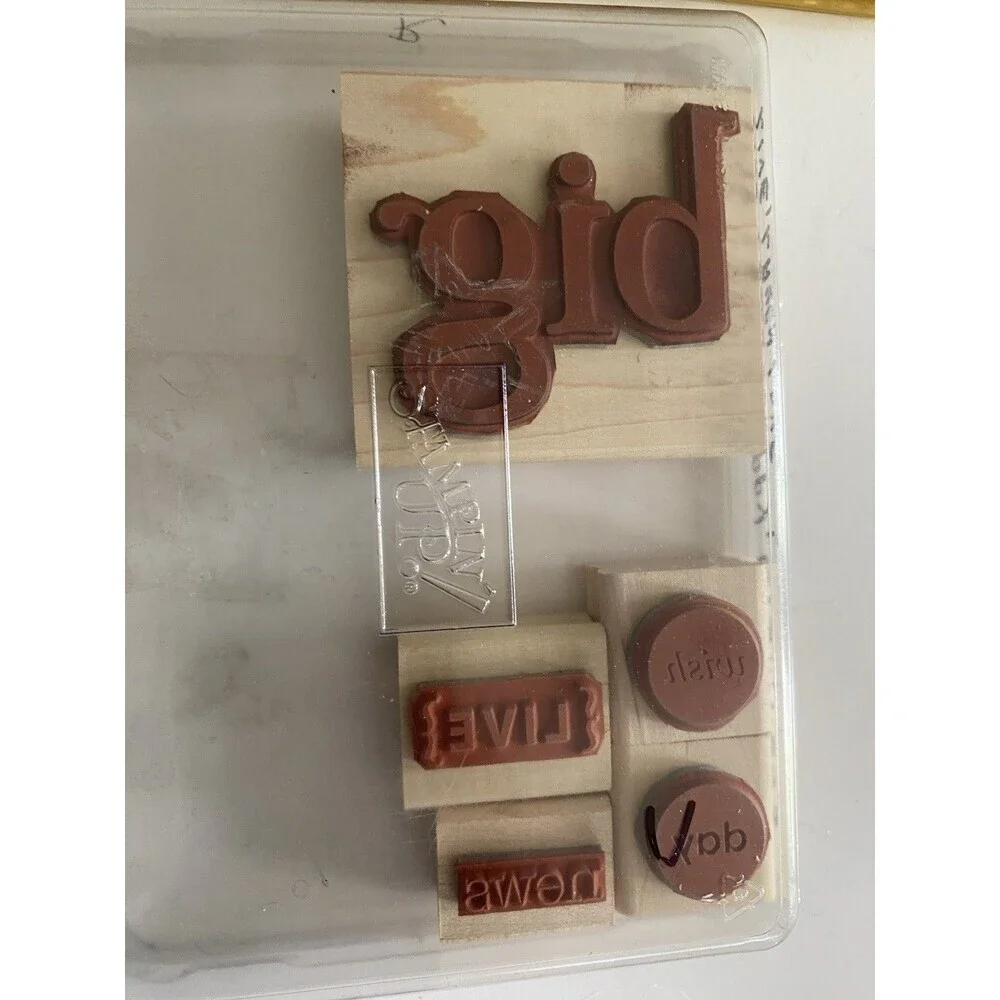 STAMPIN' UP! MIXED lot of Discontinued Mounted Rubber Stamps Vintage 2000’s